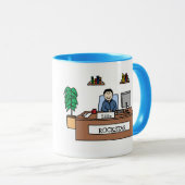 Rockstar - gepersonaliseerde cartoon mok (Voorkant rechts)