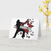 Rockstar: gewoon water toevoegen kaart (Gele Bloem)