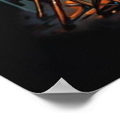 Rockstar Giraffe Poster - Cadeau voor muziek kamer (Hoek)