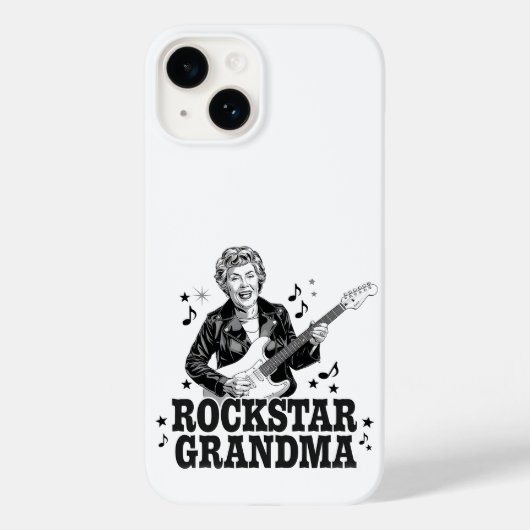 Rockstar Grandma – Fun en Retro Music Design Case-Mate iPhone Case (Achterkant)