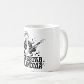 Rockstar Grandma – Fun en Retro Music Design Koffiemok (Voorkant rechts)