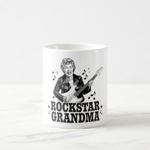 Rockstar Grandma – Fun en Retro Music Design Koffiemok