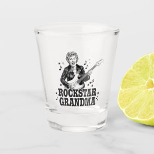 Rockstar Grandma – Fun en Retro Music Design Shot Glas