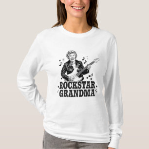 Rockstar Grandma – Fun en Retro Music Design T-shirt
