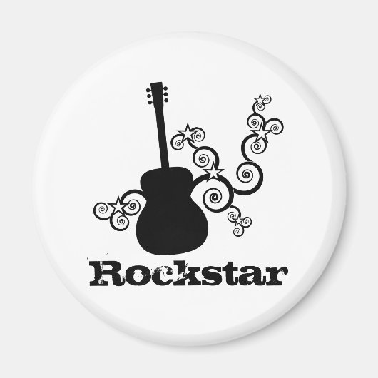 Rockstar Guitar Magnet (Voorkant)