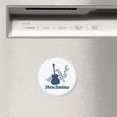 Rockstar Guitar Magnet, Royal Blue Magneet (Insitu (Vaatwasser))