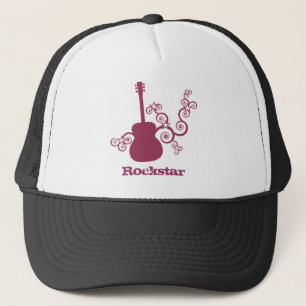 Rockstar Guitar Pet, Fuchsia Trucker Pet