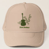 Rockstar Guitar Pet, groen Trucker Pet (Voorkant)