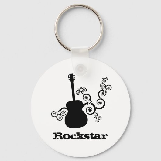 Rockstar Guitar Sleutelhanger (Voorkant)
