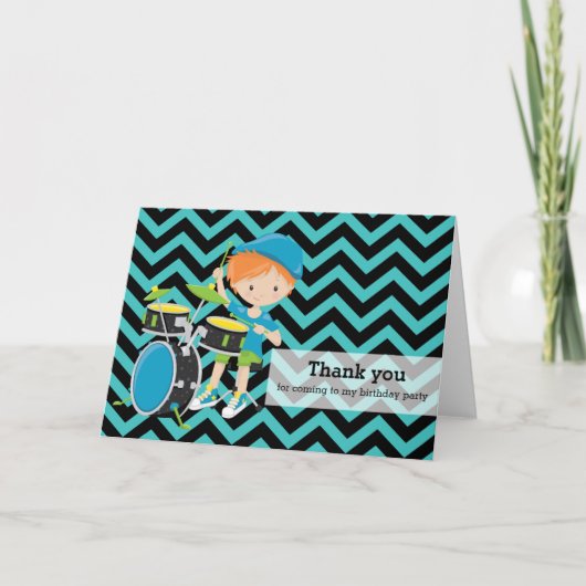 Rockstar Hartelijk dank Bedankkaart (Voorkant)