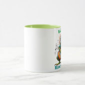 Rockstar Iguana in een kleurrijke muziekburst Mok (Midden)