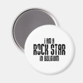 Rockstar in België Magneet (Voorkant / Achterkant)