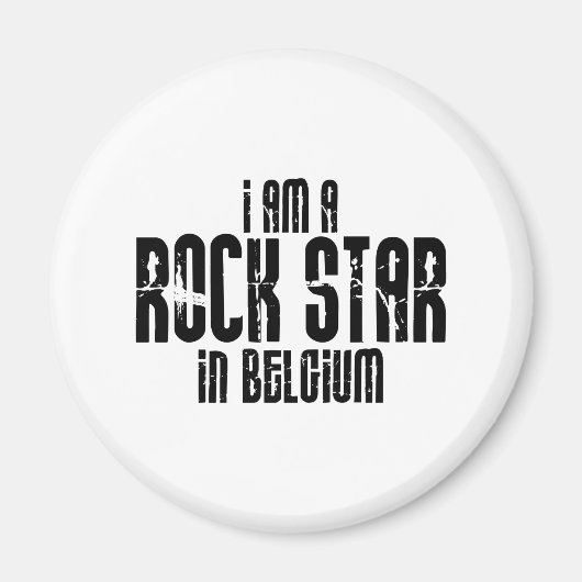 Rockstar in België Magneet (Voorkant)
