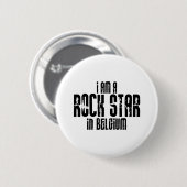 Rockstar in belgië ronde button 5,7 cm (Voorkant /achterkant)