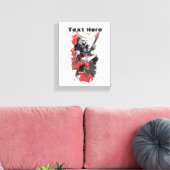 Rockstar Kat Canvas Afdruk (Insitu (Woonkamer))