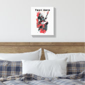 Rockstar Kat Canvas Afdruk (Insitu (Slaapkamer))