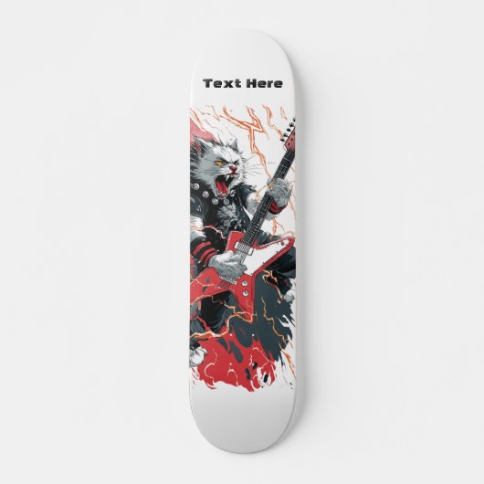 Rockstar Kat Persoonlijk Skateboard (Voorkant)