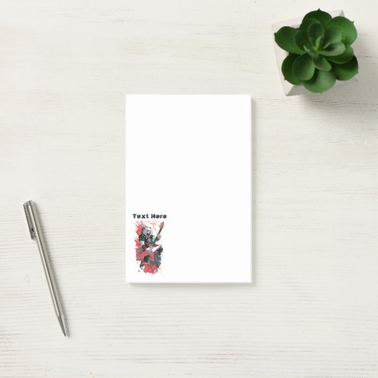 Rockstar Kat Post-it® Notes (Kantoor)