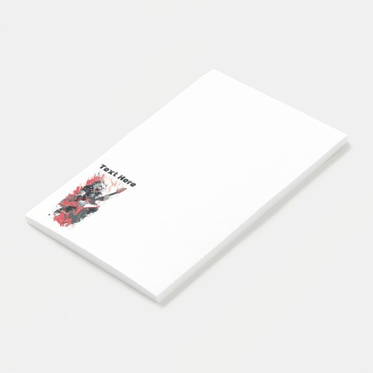 Rockstar Kat Post-it® Notes (Schuin)