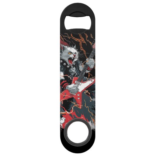 Rockstar Kat Speed Flessenopener (Voorkant)