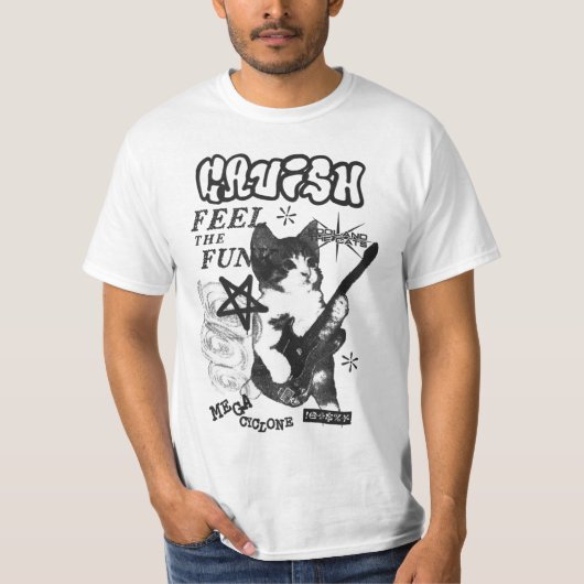 Rockstar katten shirt (Voorkant)