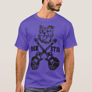 Rockstar Kinder Guitar Dog Music Loves Gift T-shirt