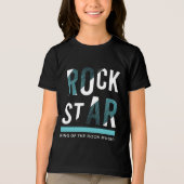 Rockstar King of the Rock muziek Tri-Blend Shirt (Voorkant)