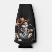 Rockstar konijnenblik en flessenkoeler flesjeskoeler (Voorkant)