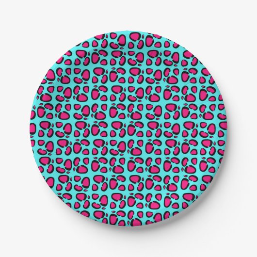 Rockstar Leopard Papieren Bordje (Voorkant)
