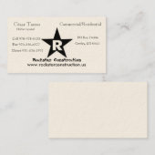ROCKSTAR Logo, Rockstar Construction, Eric Andr... Visitekaartje (Voorkant / Achterkant)
