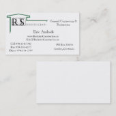 ROCKSTAR Logo, Rockstar Construction, Eric Andr... Visitekaartje (Voorkant / Achterkant)