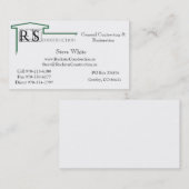 ROCKSTAR Logo, Rockstar Construction, Eric Andr... Visitekaartje (Voorkant / Achterkant)