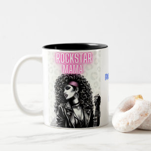 Rockstar Mama: Kanaliseer je innerlijke rotsgodin Tweekleurige Koffiemok