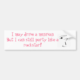 Rockstar Minivan Bumpersticker