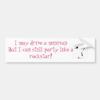 Rockstar Minivan Bumpersticker