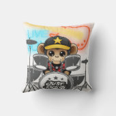 Rockstar Monkey Kussen (Achterkant)