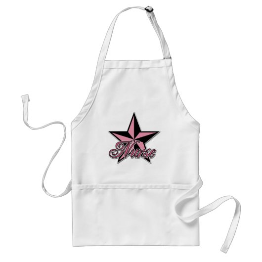Rockstar Nurse Standaard Schort (Voorkant)