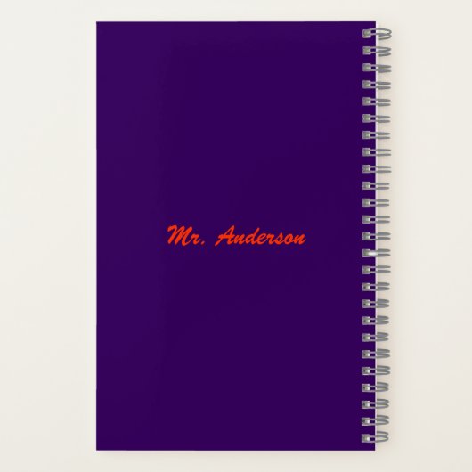 Rockstar of match class notitieboek (Achterkant)