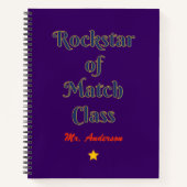 Rockstar of match class notitieboek (Voorkant)