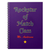 Rockstar of match class notitieboek (Voorkant)
