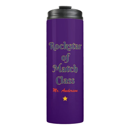 Rockstar of match class thermosbeker (Voorkant)