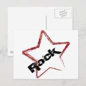Rockstar-ontwerp Briefkaart (Voorkant / Achterkant)
