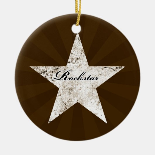 Rockstar Ornament (grijze texturen - licht) (Voorkant)
