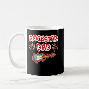 Rockstar Papa Elektrische Gitaar Rock Fan Vaderdag Koffiemok