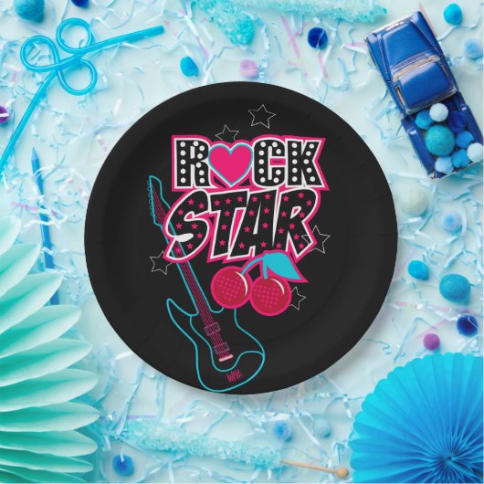 Rockstar Papieren Bordje (Feest)