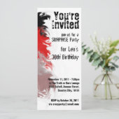 RockStar Party Invite Kaart (Staand voorkant)