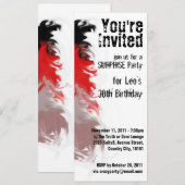 RockStar Party Invite Kaart (Voorkant / Achterkant)