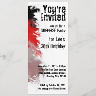 RockStar Party Invite Kaart