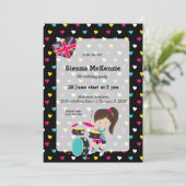 Rockstar party kaart (Staand voorkant)