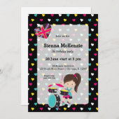 Rockstar party kaart (Voorkant / Achterkant)